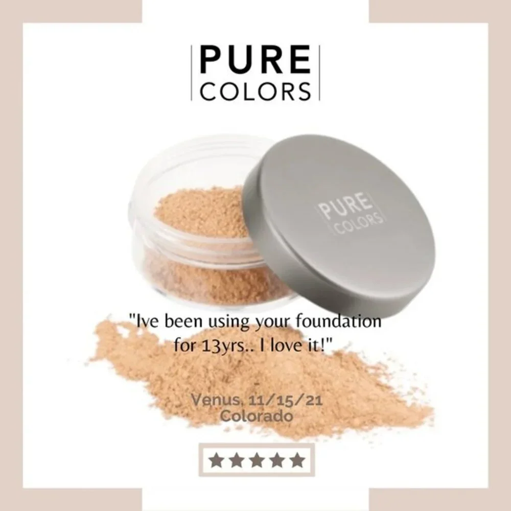 Pure Colors 8 In 1 Loose Face Powder Make Up Foundation